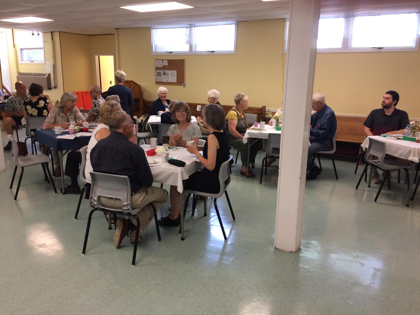 Cafe Church at St. Luke's on Sunday, July 28th, 2024. Cafe Church is celebrating 1 year in our parish!